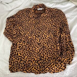 Stockholm Atelier & Other Stories US4 SMALL Blouse Spots dots animal leopard